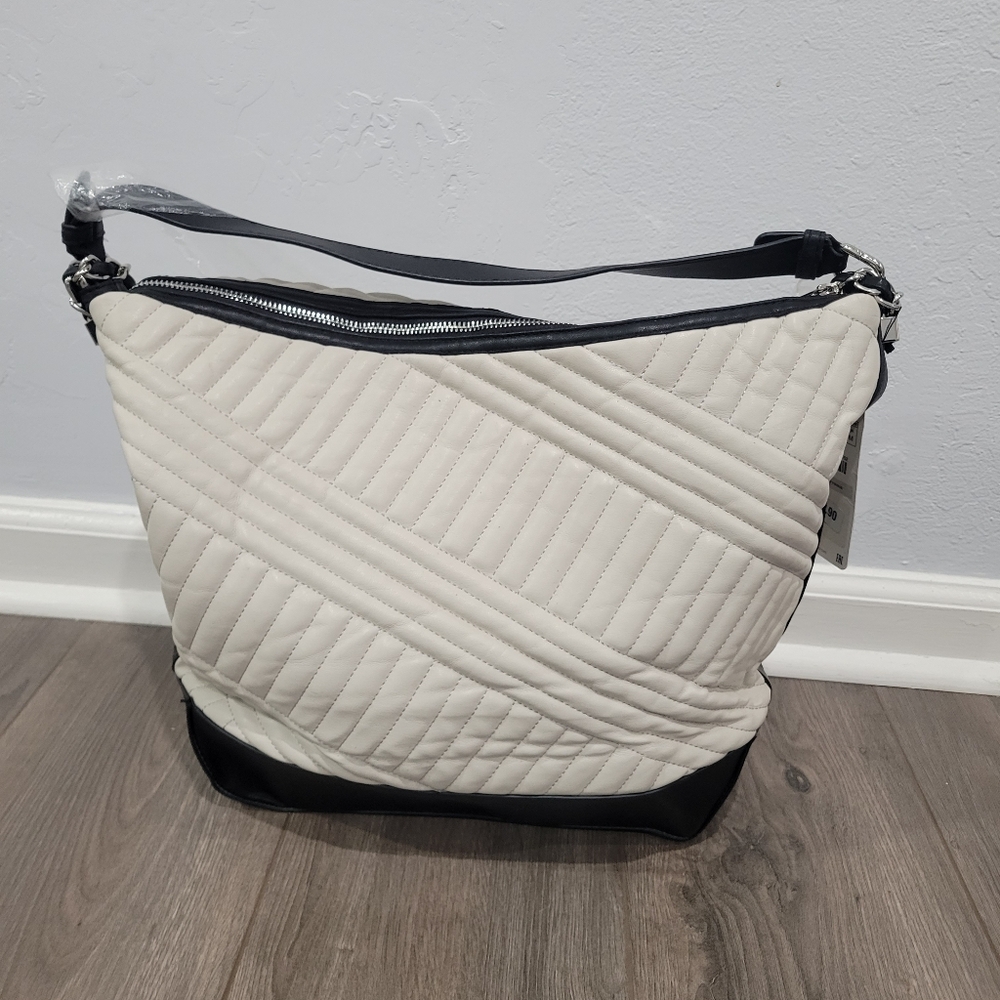 NWT - Zara Black & White Shoulder Bag - Size Medium - Picture 2 of 7